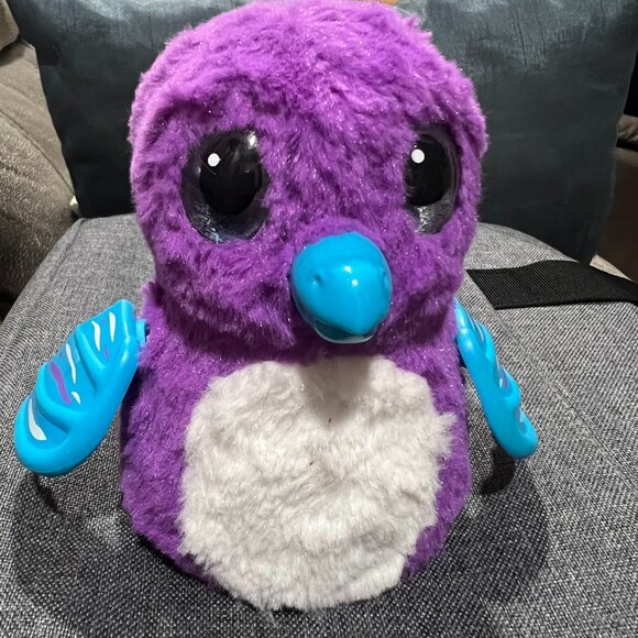Hatchimals Draggle Purple Dragon Interactive Plush Toy Spin Master Tested Works - Picture 1 of 7